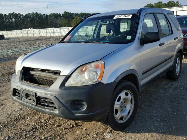 JHLRD68596C028212 - 2006 HONDA CR-V LX SILVER photo 2