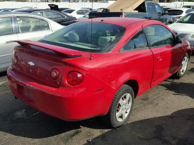 1G1AK18F187299376 - 2008 CHEVROLET COBALT LS RED photo 4