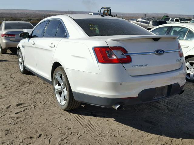 1FAHP2KT8BG125846 - 2011 FORD TAURUS SHO WHITE photo 3