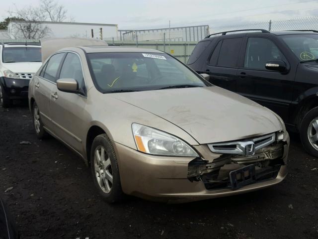 1HGCM66875A018015 - 2005 HONDA ACCORD EX GOLD photo 1