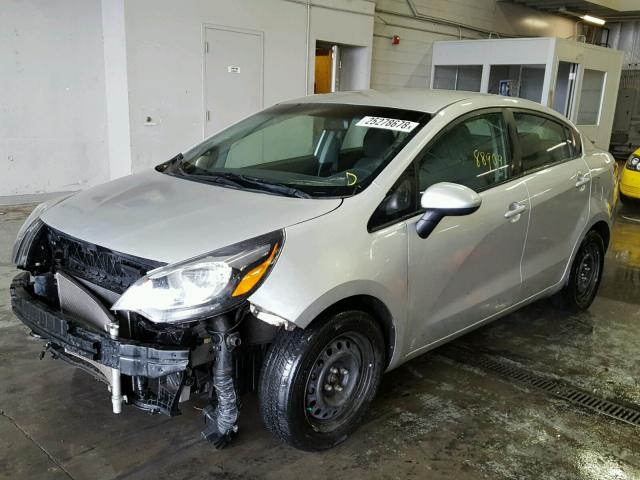 KNADM4A33D6204183 - 2013 KIA RIO LX Արծաթագույն լուսանկար 2