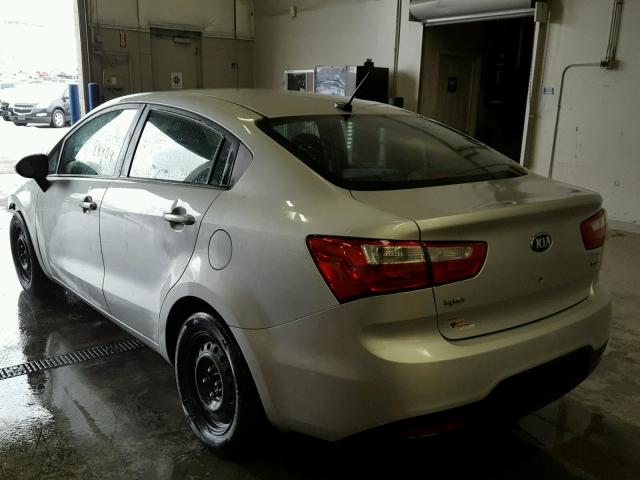 KNADM4A33D6204183 - 2013 KIA RIO LX Արծաթագույն լուսանկար 3