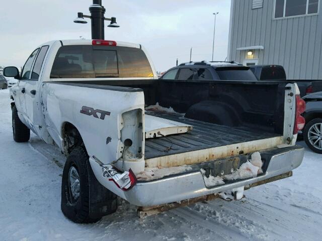 3D7KS28D98G112668 - 2008 DODGE RAM 2500 S WHITE photo 3