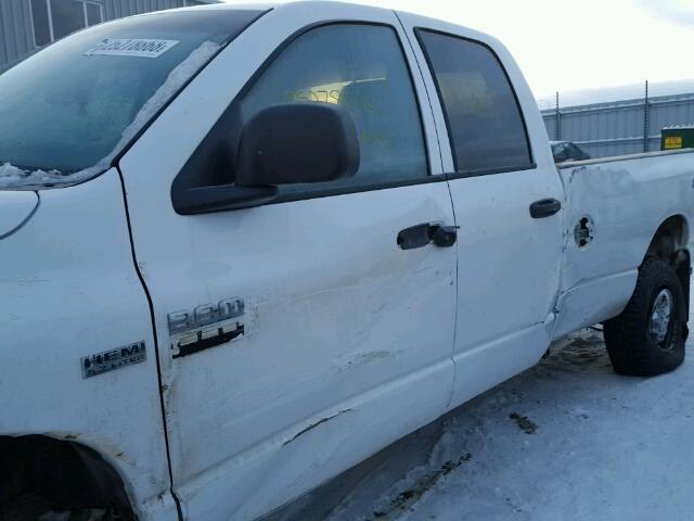 3D7KS28D98G112668 - 2008 DODGE RAM 2500 S WHITE photo 9