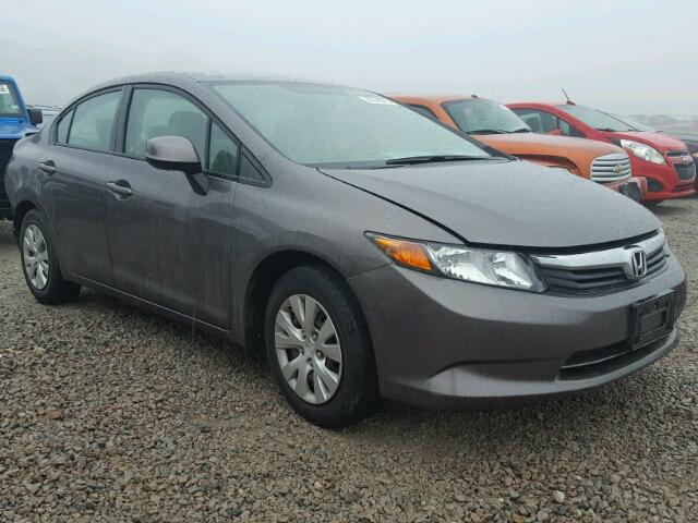 19XFB2F52CE082943 - 2012 HONDA CIVIC LX GRAY photo 1