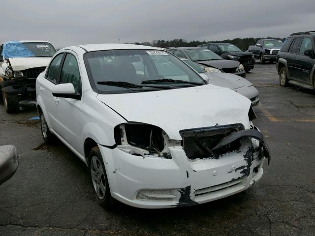 KL1TD5DE5BB152956 - 2011 CHEVROLET AVEO LS WHITE photo 1