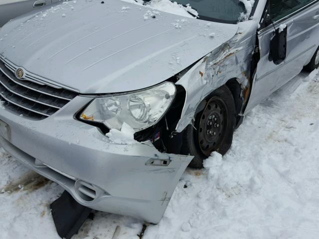 1C3LC45K78N675157 - 2008 CHRYSLER SEBRING SILVER photo 9