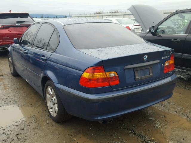 WBAEU33482PF57162 - 2002 BMW 325 XI Көк фото 3