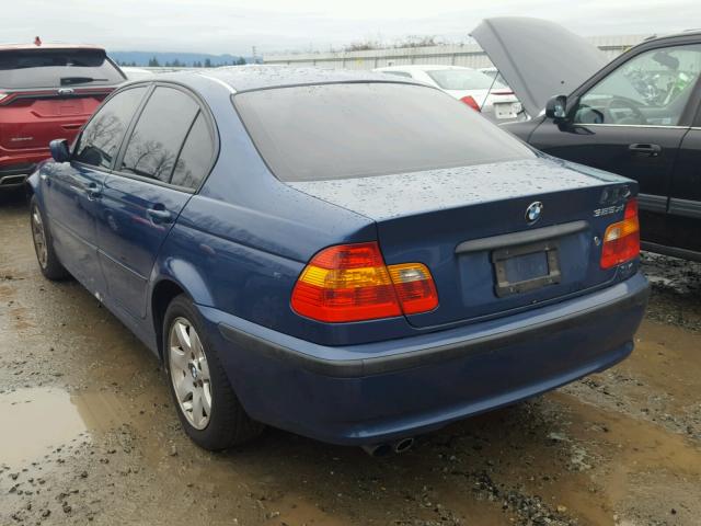 WBAEU33482PF57162 - 2002 BMW 325 XI BLUE photo 3