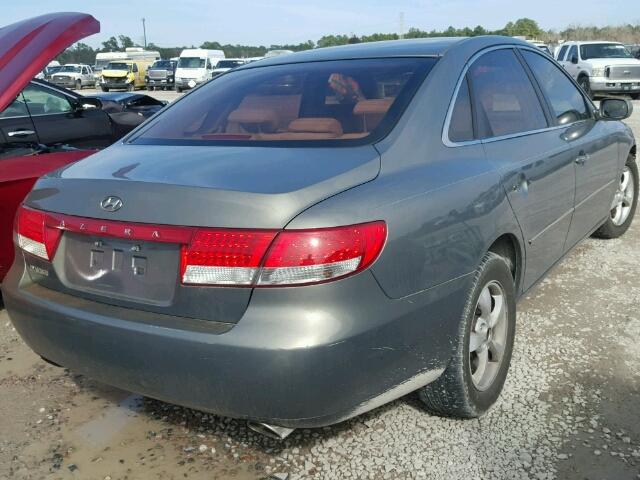 KMHFC46F67A184882 - 2007 HYUNDAI AZERA SE GRAY photo 4