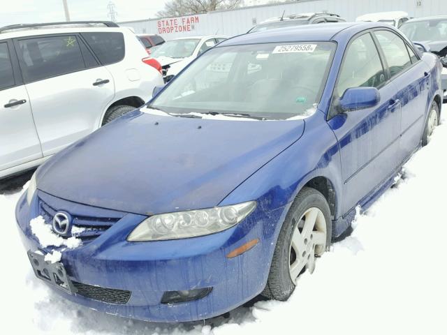1YVFP80CX35M44390 - 2003 MAZDA 6 I Көк фото 2