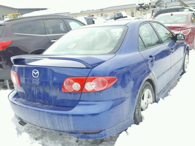 1YVFP80CX35M44390 - 2003 MAZDA 6 I Көк фото 4
