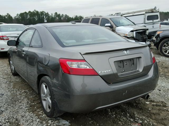 2HGFG12857H574907 - 2007 HONDA CIVIC EX GRAY photo 3