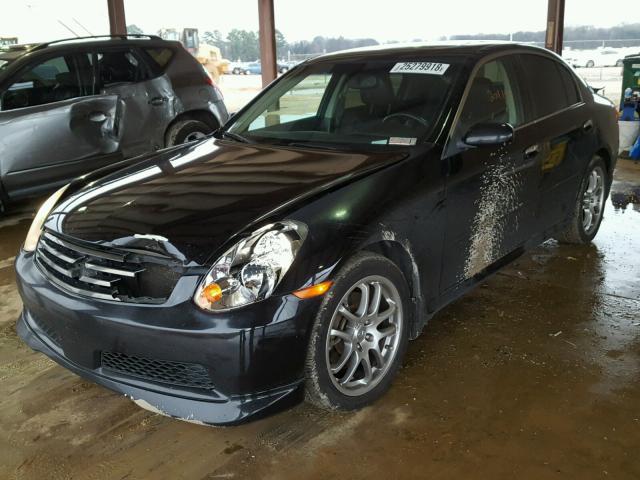 JNKCV51E96M514449 - 2006 INFINITI G35 BLACK photo 2