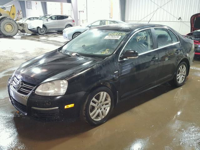 3VWEF71K67M149188 - 2007 VOLKSWAGEN JETTA WOLF BLACK photo 2