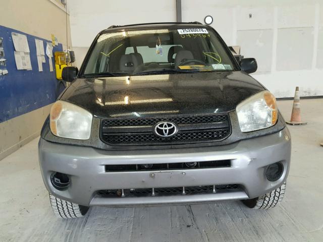 JTEHD20VX56043467 - 2005 TOYOTA RAV4 BLACK photo 9