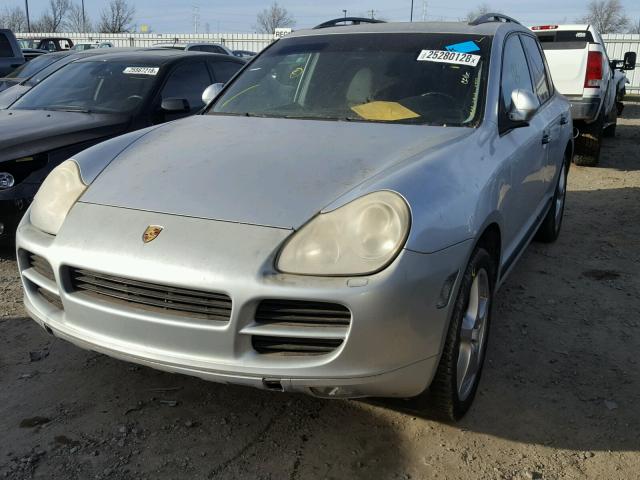 WP1AB29P15LA64885 - 2005 PORSCHE CAYENNE S GRAY photo 2