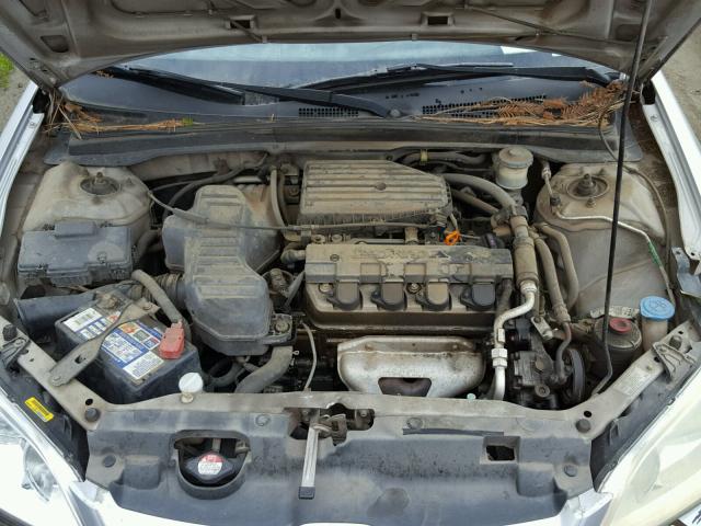 1HGES16384L007839 - 2004 HONDA CIVIC DX V SILVER photo 7