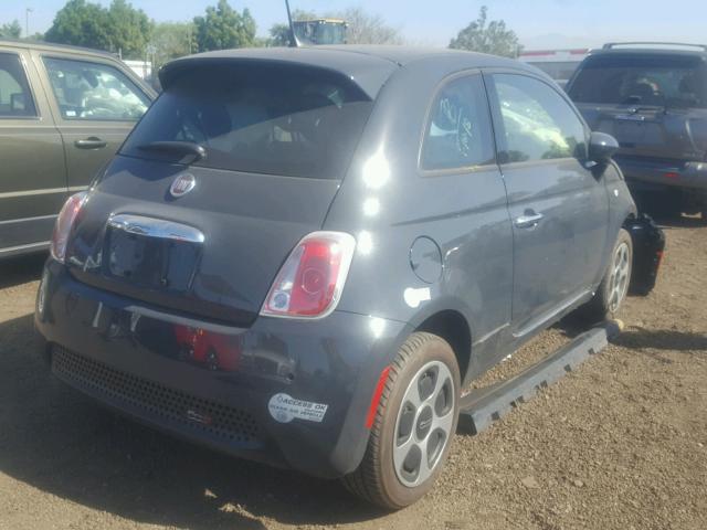 3C3CFFGE0HT575878 - 2017 FIAT 500 ELECTR GRAY photo 4