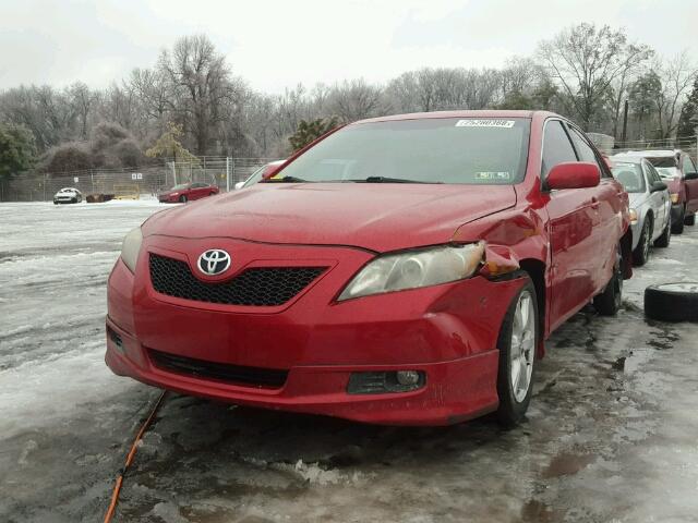 4T1BE46K19U295623 - 2009 TOYOTA CAMRY BASE RED photo 2