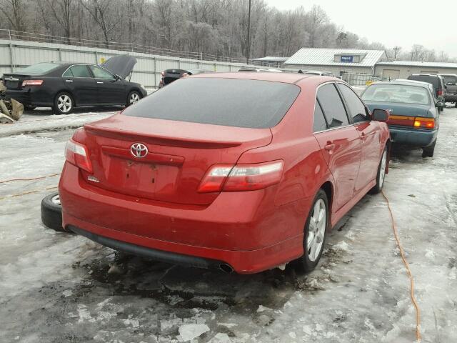 4T1BE46K19U295623 - 2009 TOYOTA CAMRY BASE RED photo 4