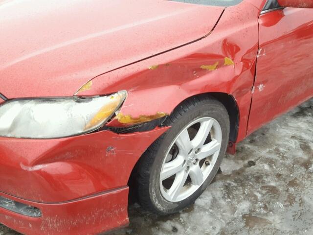 4T1BE46K19U295623 - 2009 TOYOTA CAMRY BASE RED photo 9