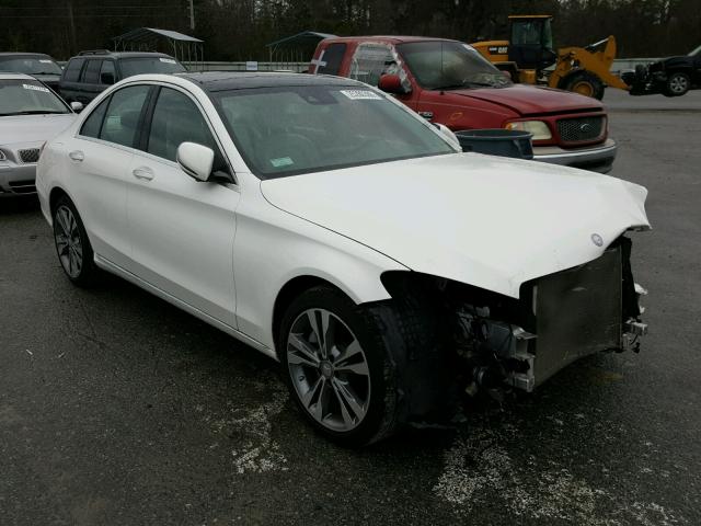 55SWF4JB7GU121733 - 2016 MERCEDES-BENZ C 300 WHITE photo 1