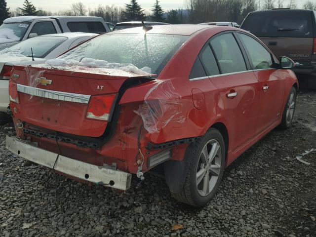 1G1PG5SC4C7182384 - 2012 CHEVROLET CRUZE LT RED photo 4