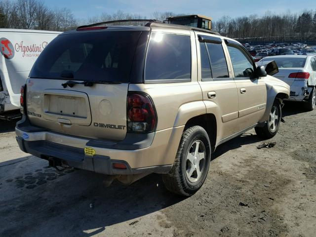 1GNDT13SX42247913 - 2004 CHEVROLET TRAILBLAZE GOLD photo 4