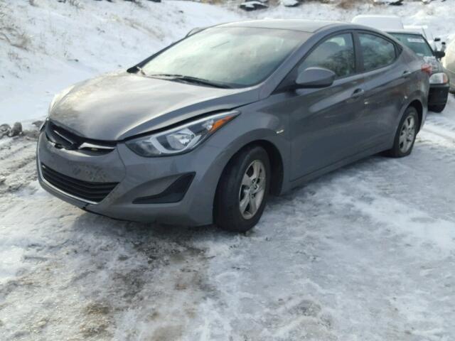 5NPDH4AE2EH509741 - 2014 HYUNDAI ELANTRA SE GRAY photo 2