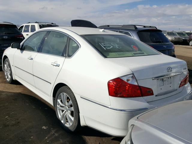 JN1CY0AR5AM960785 - 2010 INFINITI M35 BASE WHITE photo 3