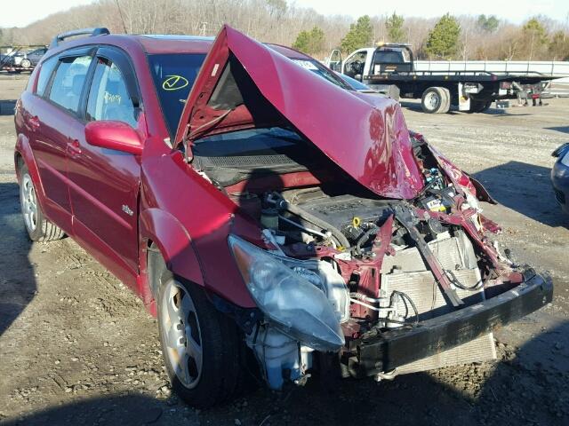 5Y2SL63865Z400703 - 2005 PONTIAC VIBE RED photo 1