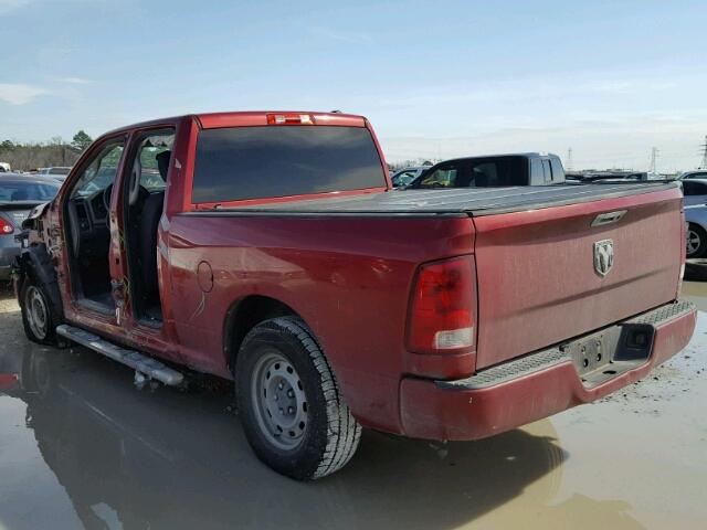 1D7RB1GK0AS250168 - 2010 DODGE RAM 1500 RED photo 3