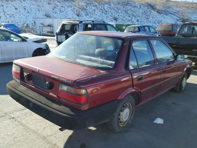 JT2AE92E8J3135710 - 1988 TOYOTA COROLLA DL RED photo 4