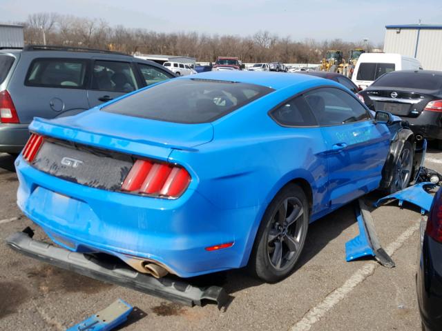 1FA6P8CFXH5306308 - 2017 FORD MUSTANG GT BLUE photo 4