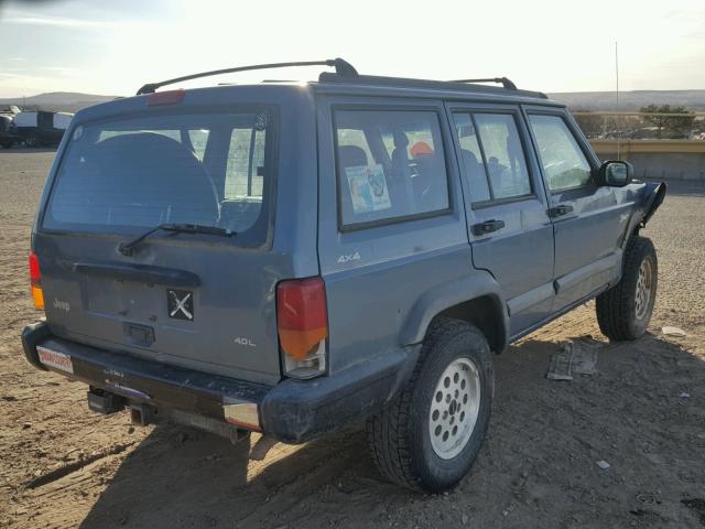 1J4FJ68S0WL178976 - 1998 JEEP CHEROKEE S BLUE photo 4