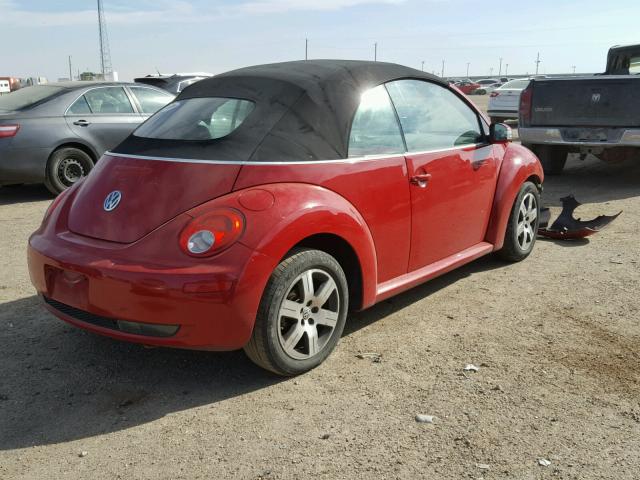 3VWRF31Y06M309689 - 2006 VOLKSWAGEN NEW BEETLE 红色 照片 4