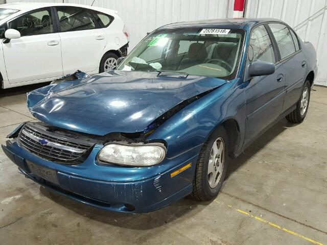 1G1ND52J03M591448 - 2003 CHEVROLET MALIBU TEAL photo 2