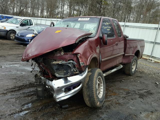 1FTDX1768VKC45556 - 1997 FORD F150 MAROON photo 2