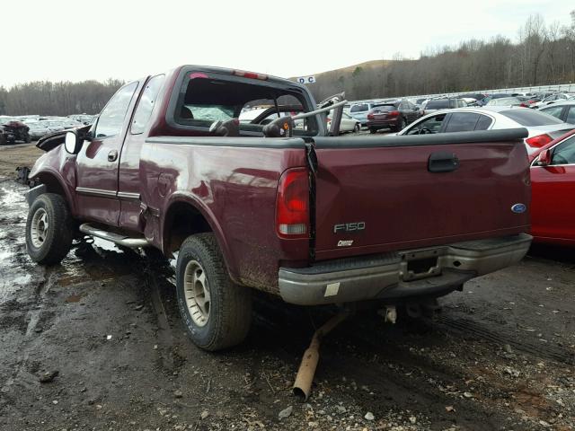 1FTDX1768VKC45556 - 1997 FORD F150 MAROON photo 3