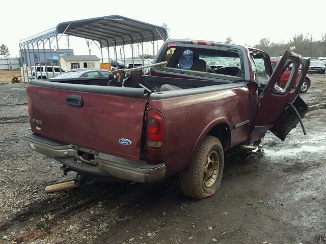 1FTDX1768VKC45556 - 1997 FORD F150 MAROON photo 4