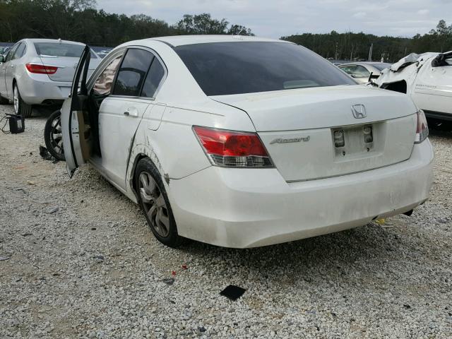 1HGCP26848A044365 - 2008 HONDA ACCORD EXL WHITE photo 3