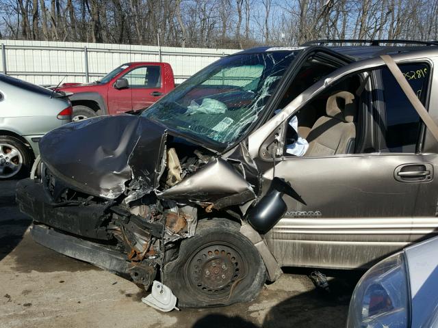 1GMDX03EX2D204672 - 2002 PONTIAC MONTANA BEIGE photo 10