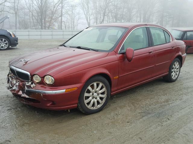 SAJEA51D82XC52823 - 2002 JAGUAR X-TYPE 2.5 RED photo 2