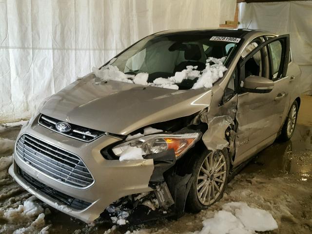 1FADP5BU2FL116291 - 2015 FORD C-MAX SEL GOLD photo 2