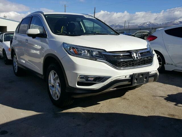 5J6RM4H74FL043035 - 2015 HONDA CR-V EXL WHITE photo 1