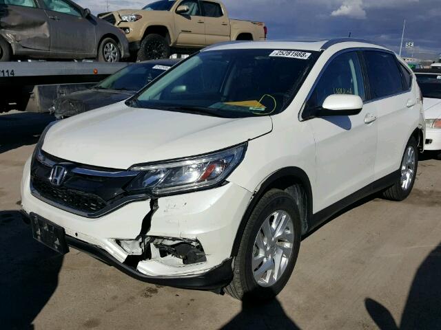 5J6RM4H74FL043035 - 2015 HONDA CR-V EXL WHITE photo 2