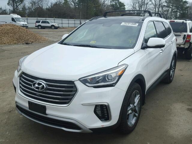 KM8SR4HF0HU252555 - 2017 HYUNDAI SANTA FE S WHITE photo 2