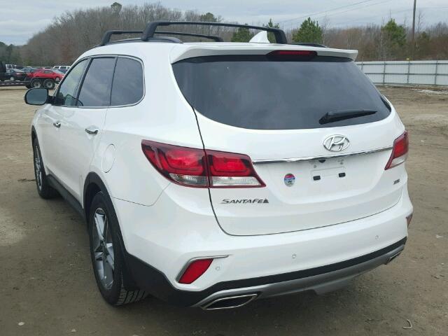 KM8SR4HF0HU252555 - 2017 HYUNDAI SANTA FE S WHITE photo 3