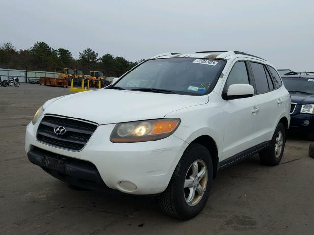 5NMSG13D07H016203 - 2007 HYUNDAI SANTA FE G WHITE photo 2